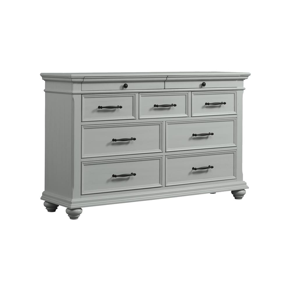 Picket House Furnishings Brooks 9-Drawer Dresser in Grey. Picture 3