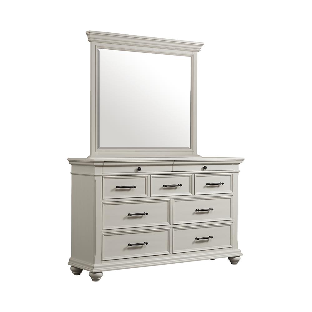 Picket House Furnishings Brooks 9-Drawer Dresser with Mirror. Picture 1