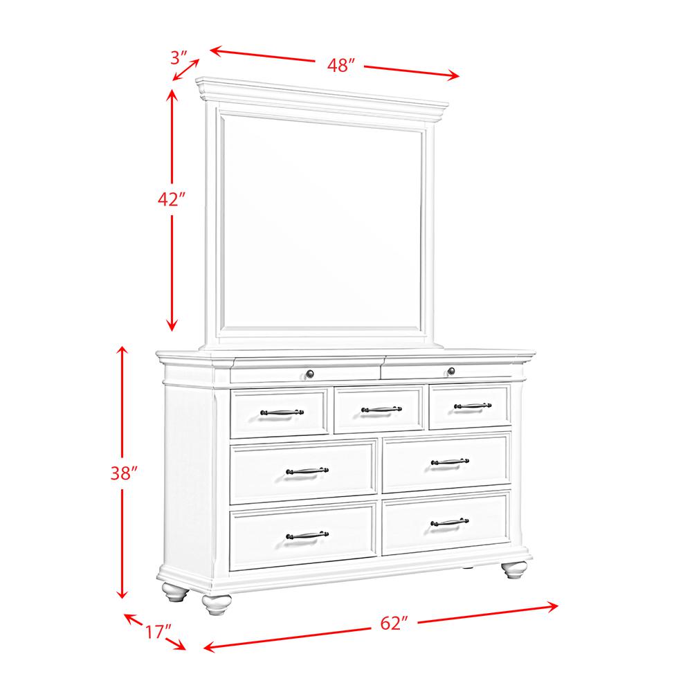 Picket House Furnishings Brooks 9-Drawer Dresser with Mirror. Picture 4