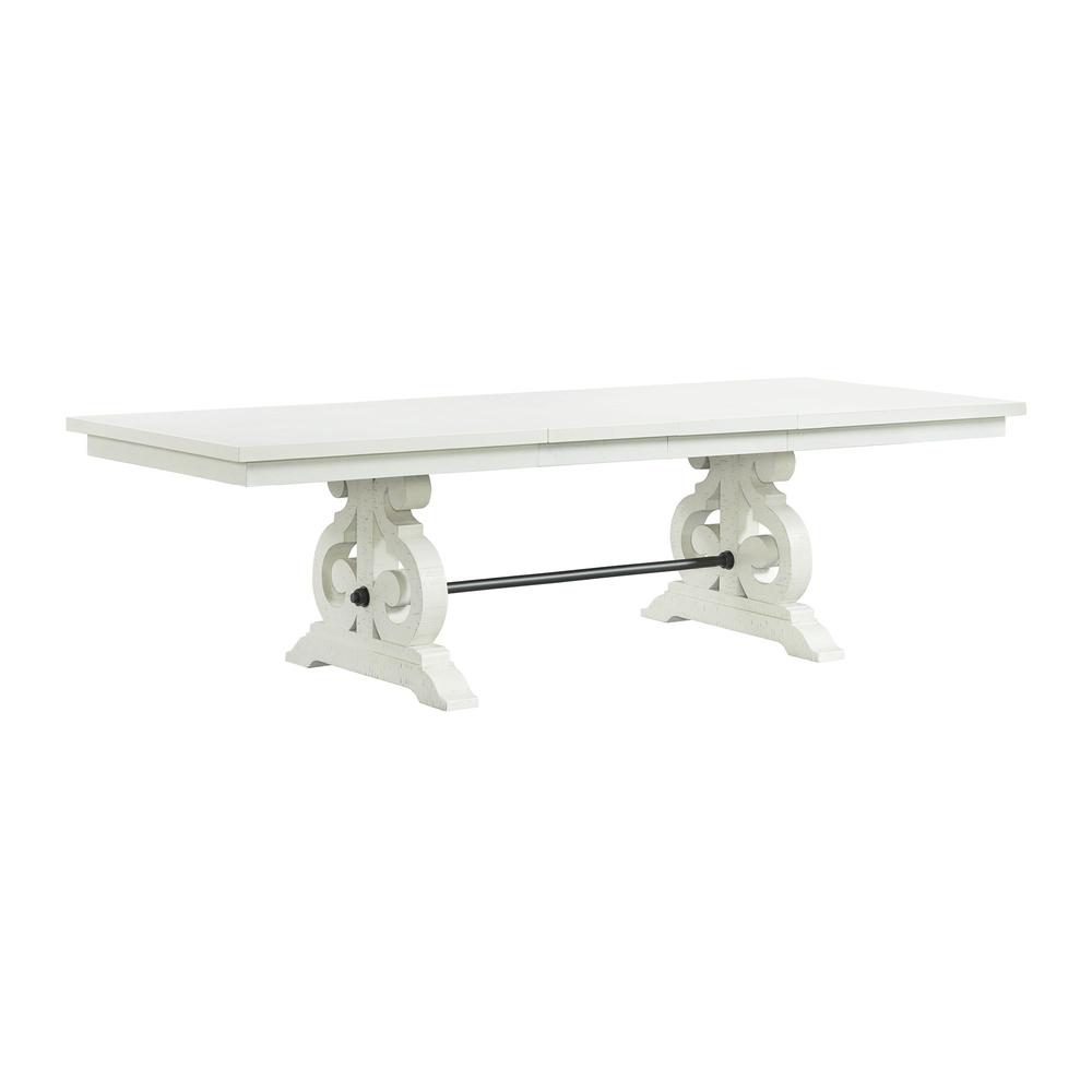Picket House Furnishings Stanford Dining Table in White. Picture 3