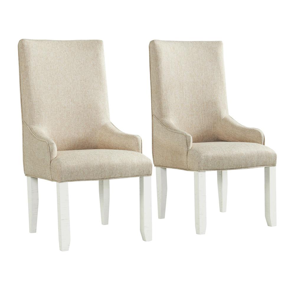 Picket House Furnishings Stanford Parson Chair Set in White. Picture 2