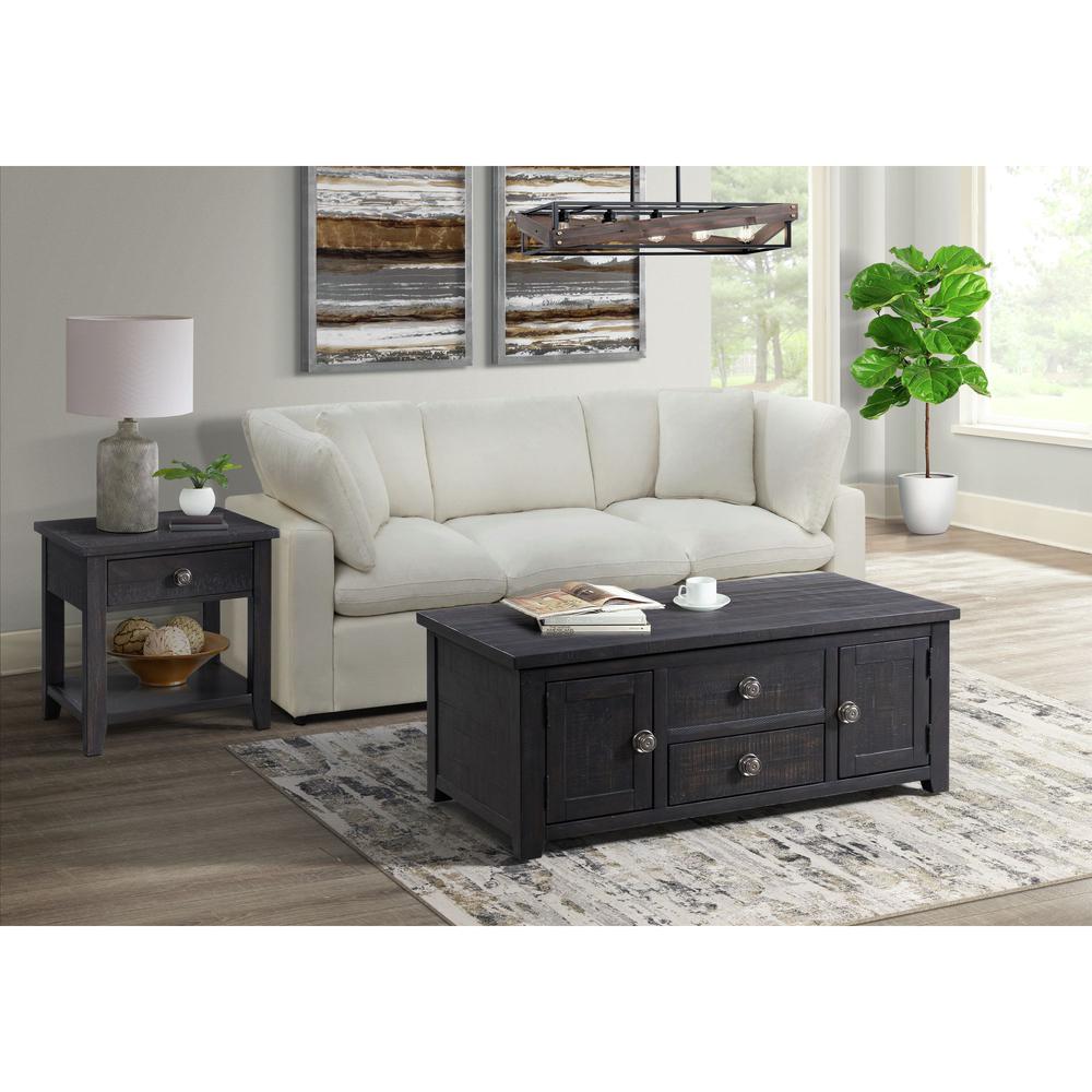 Kahlil 2-Drawer Coffee Table with Lift Top. Picture 2