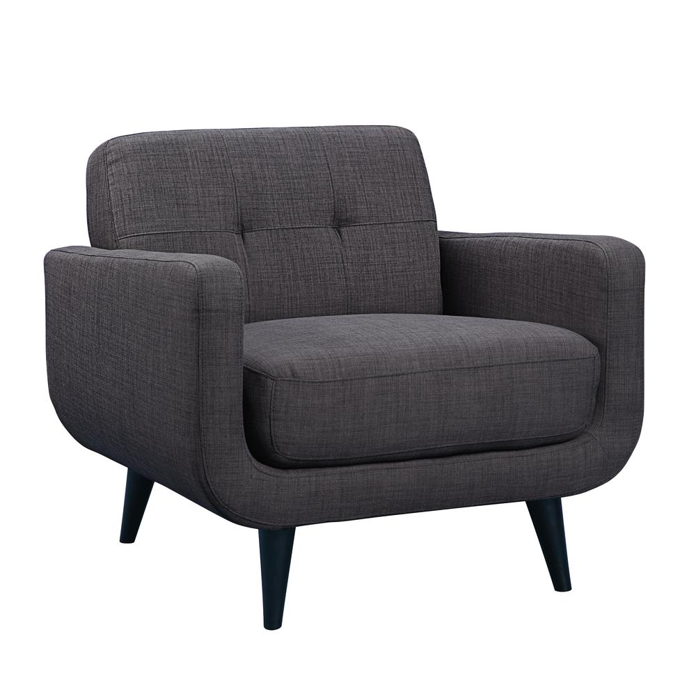 Hailey 3PC Sofa Set in Charcoal. Picture 37