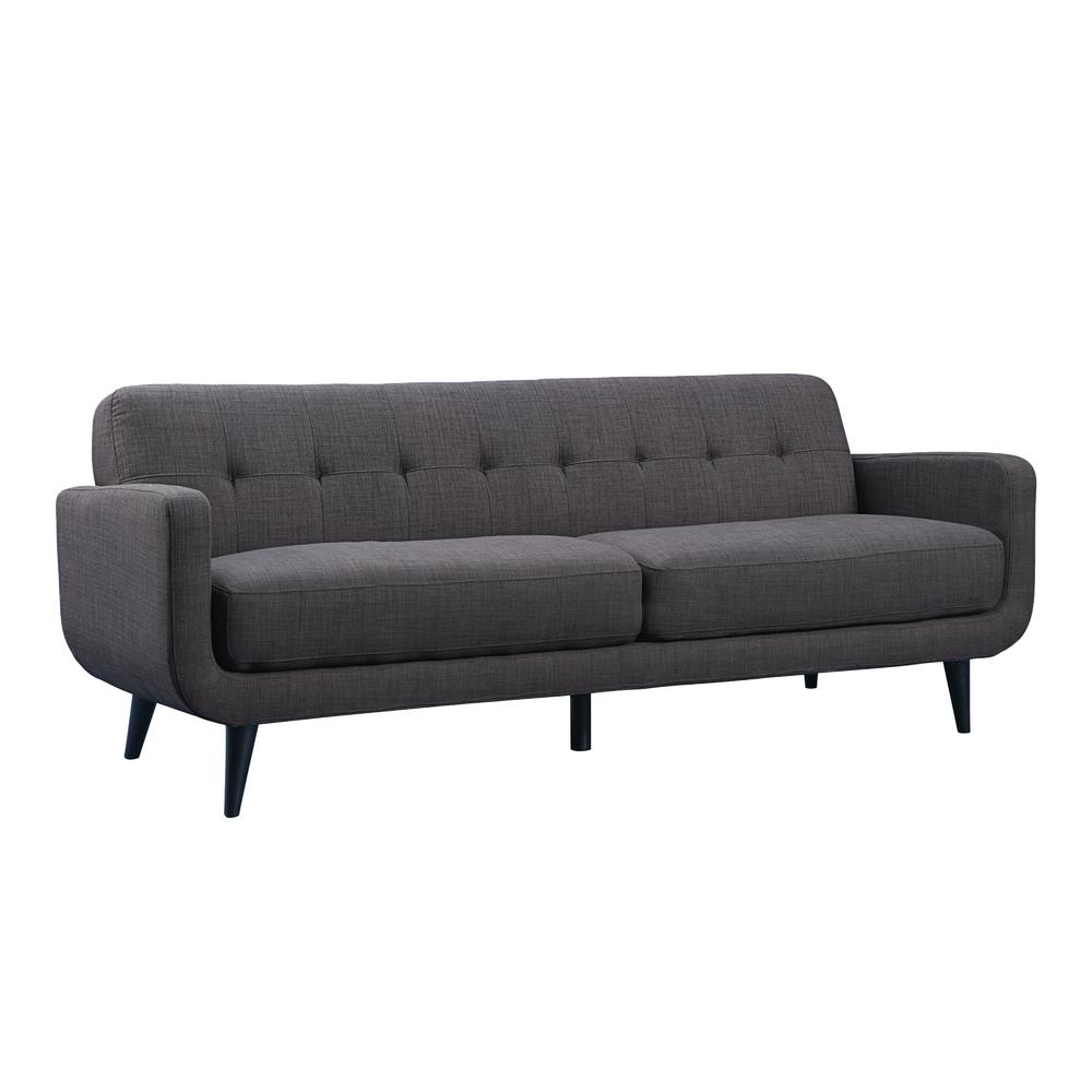 Hailey Sofa & Chair Set in Charcoal. Picture 23
