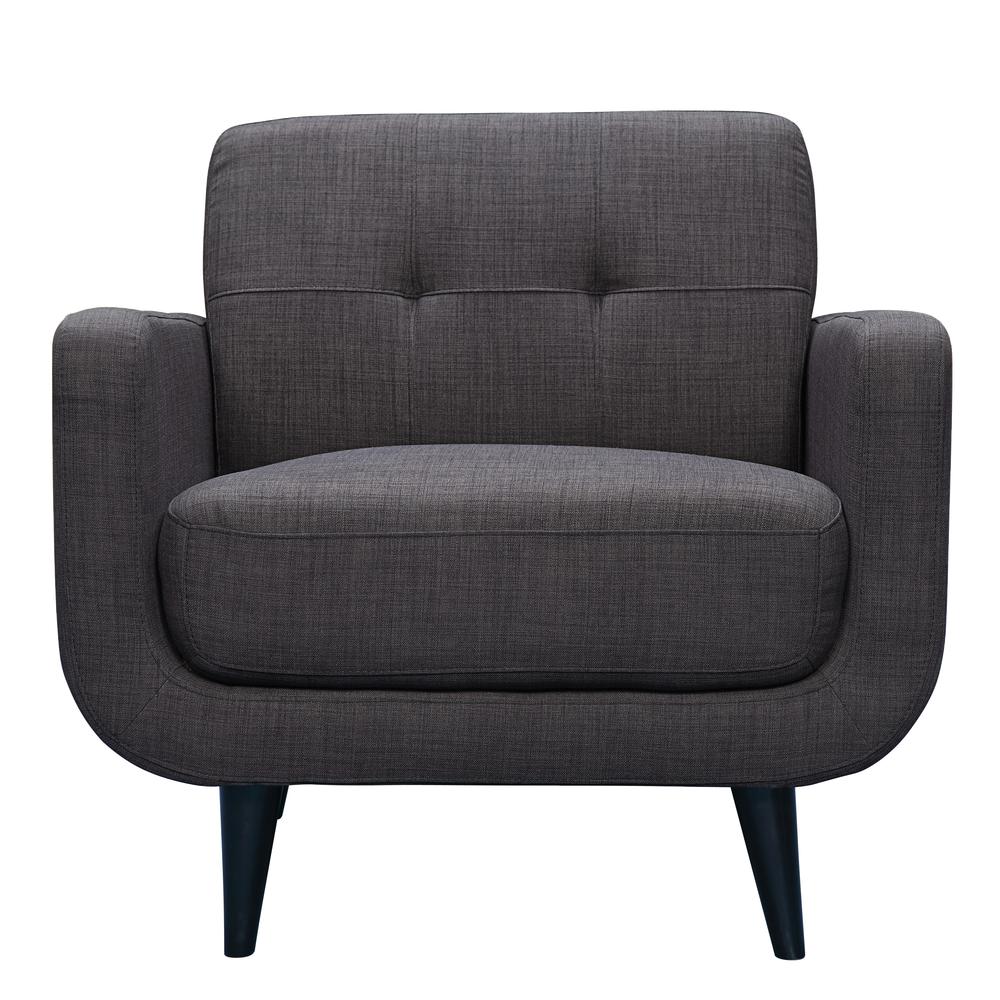 Hailey Sofa & Chair Set in Charcoal. Picture 27