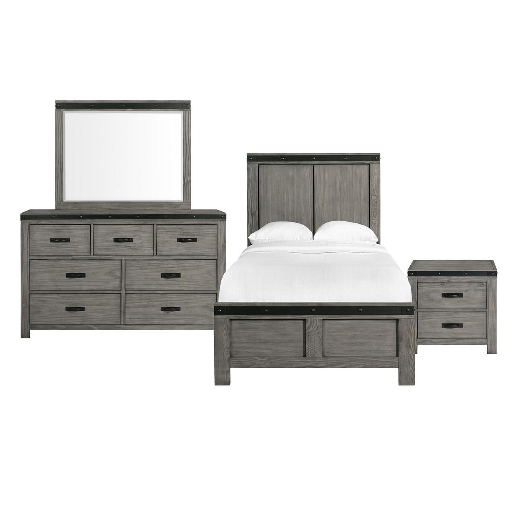 Montauk Twin Panel 4PC Bedroom Set. The main picture.