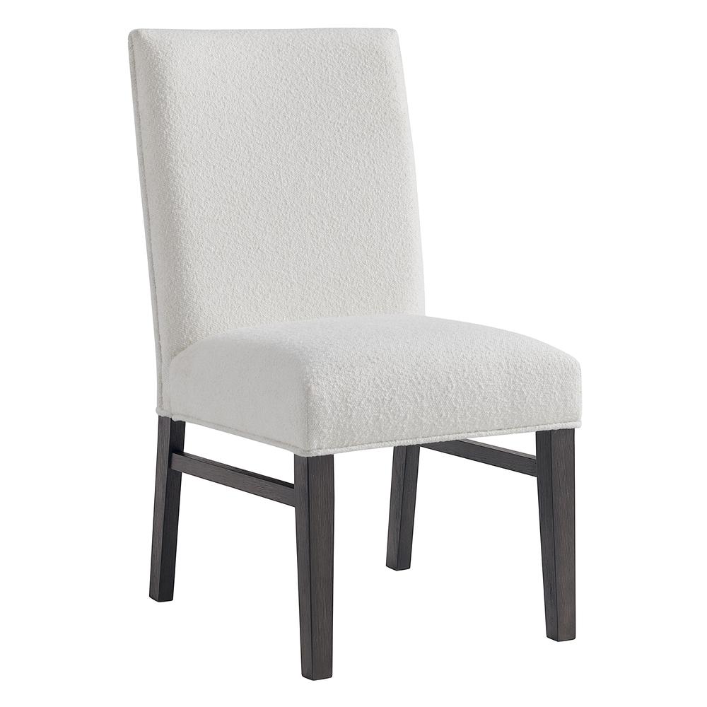 Stephen Dining Side Chair with Boucle Snow in Black (2 Per Carton). Picture 2