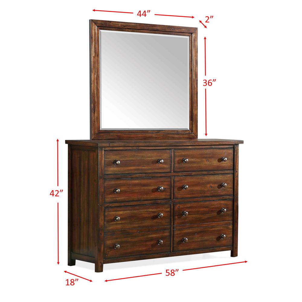 Danner Dresser & Mirror Set. Picture 3
