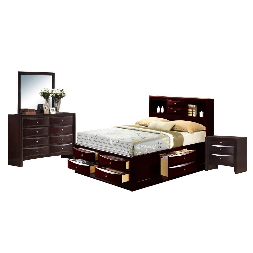 Madison King Storage 4PC Bedroom Set. Picture 19