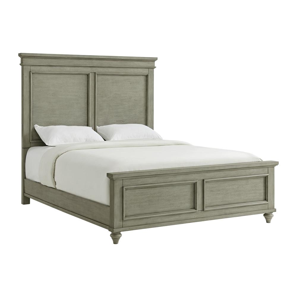 Bessie Queen Bed in Grey. Picture 1