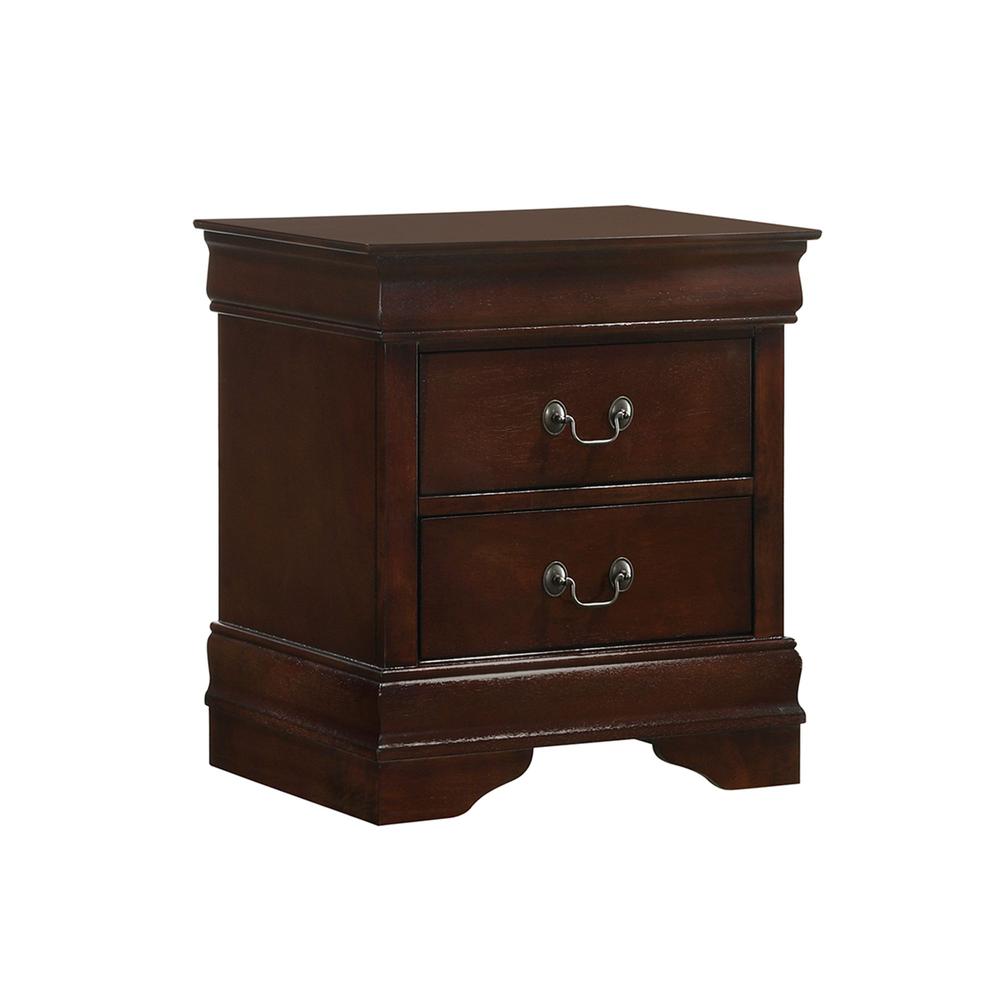 Picket House Furnishings Ellington 2-Drawer Nightstand in Cherry. Picture 1