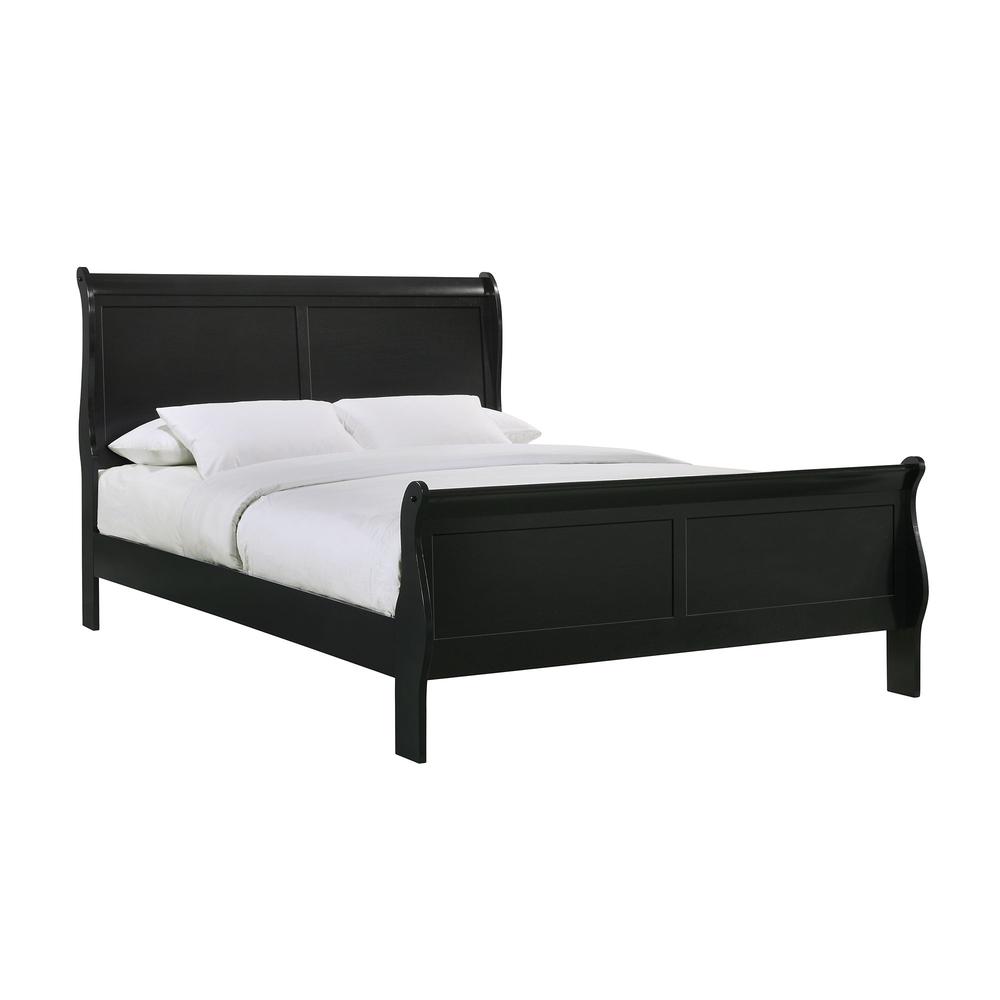 Picket House Furnishings Ellington Queen Panel Bed in Black. Picture 1