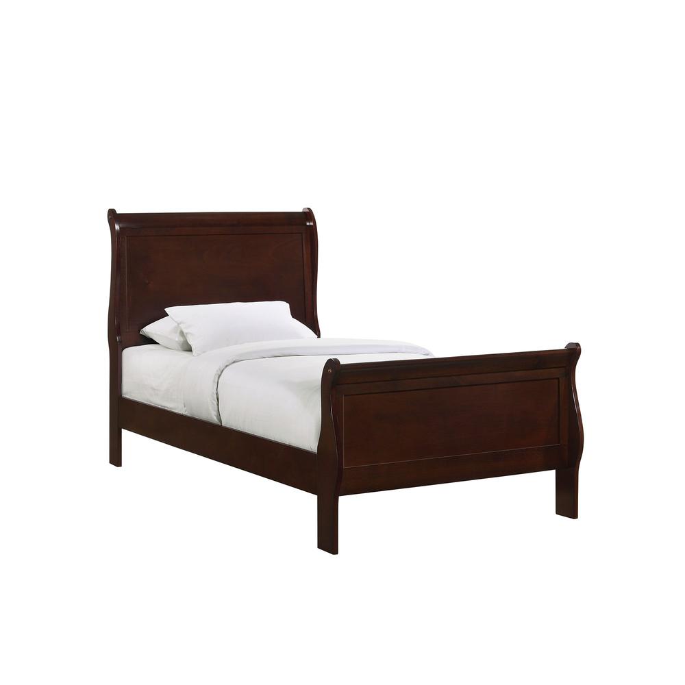 Picket House Furnishings Ellington Twin Panel Bed in Cherry. Picture 1