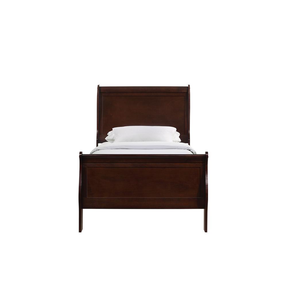 Picket House Furnishings Ellington Twin Panel Bed in Cherry. Picture 4