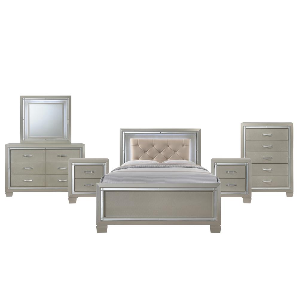 Glamour Youth Full Platform Bed. Picture 148