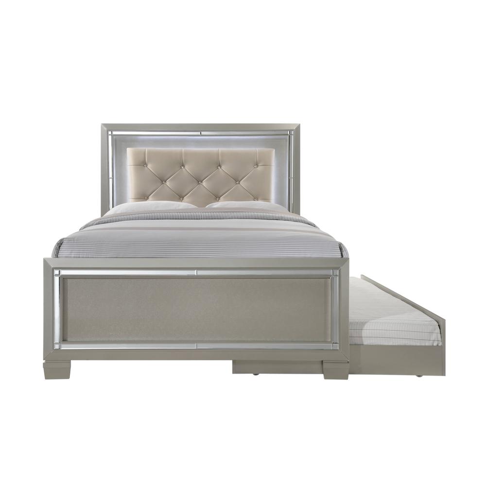 Glamour Youth Full Platform Bed w/ Trundle. Picture 109