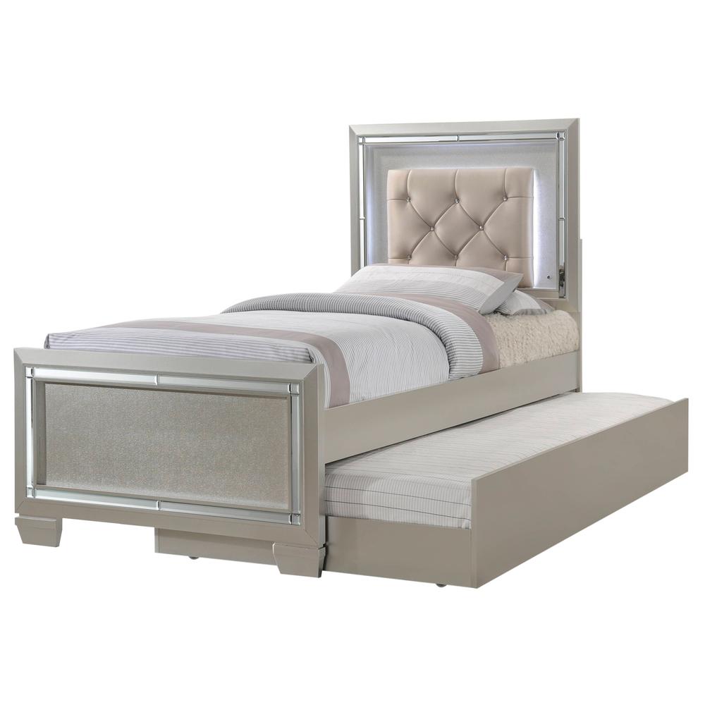 Glamour Youth Twin Platform Bed w/ Trundle. Picture 126