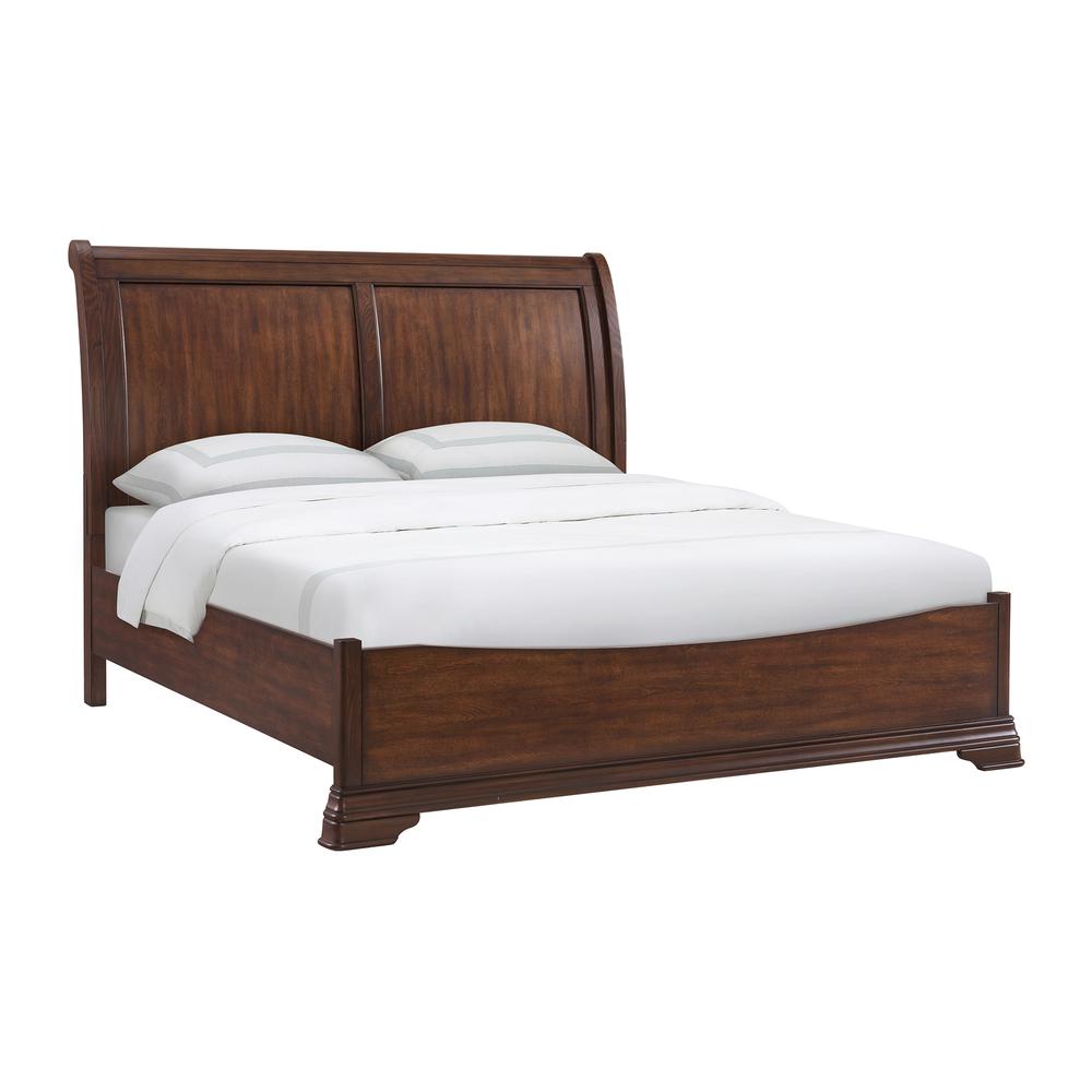 Stark King Bed in Cherry. Picture 1