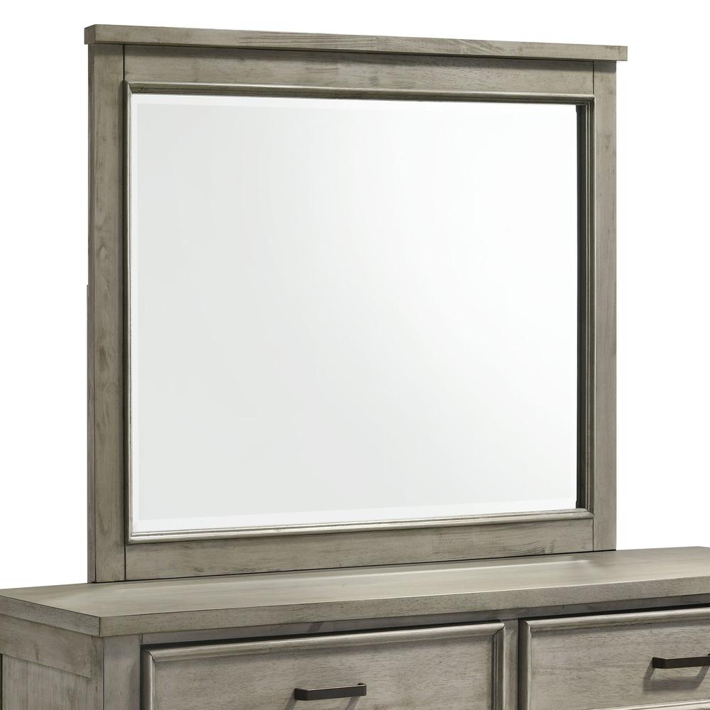 Damen Dresser & Mirror Set in Drift Grey. Picture 4
