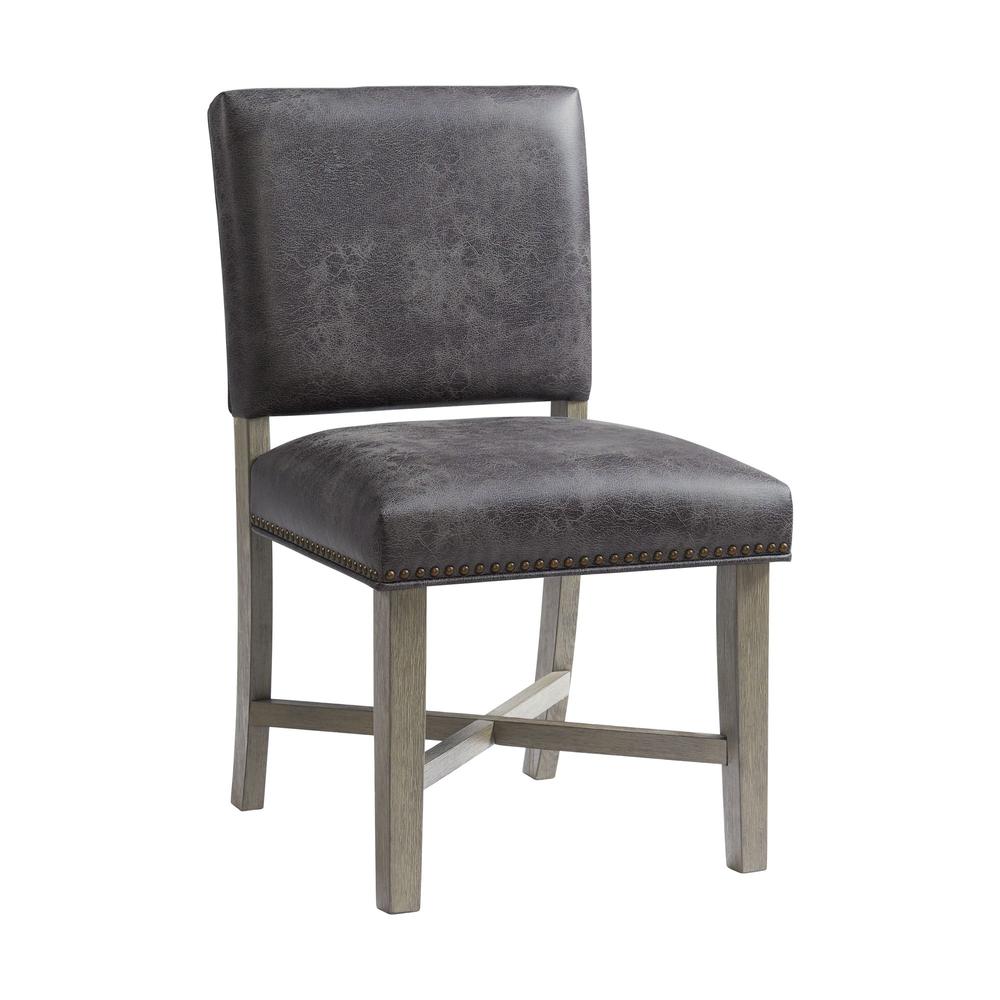 Picket House Furnishings Modesto Dining Side Chair Set in Grey. Picture 4
