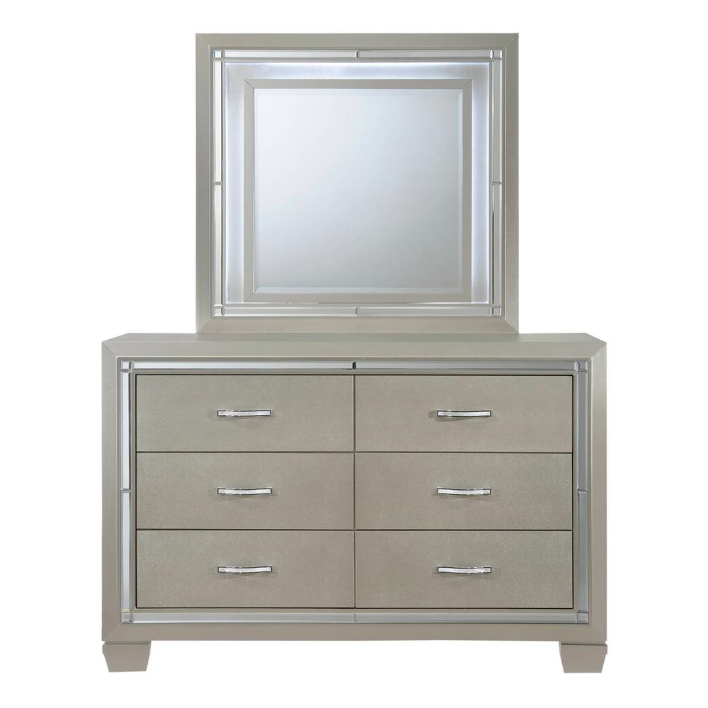 Glamour Youth Full Platform 5PC Bedroom Set. Picture 8