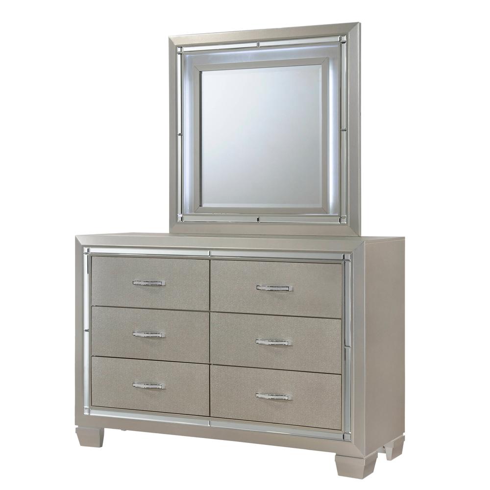 Glamour Youth Full Platform 5PC Bedroom Set. Picture 9