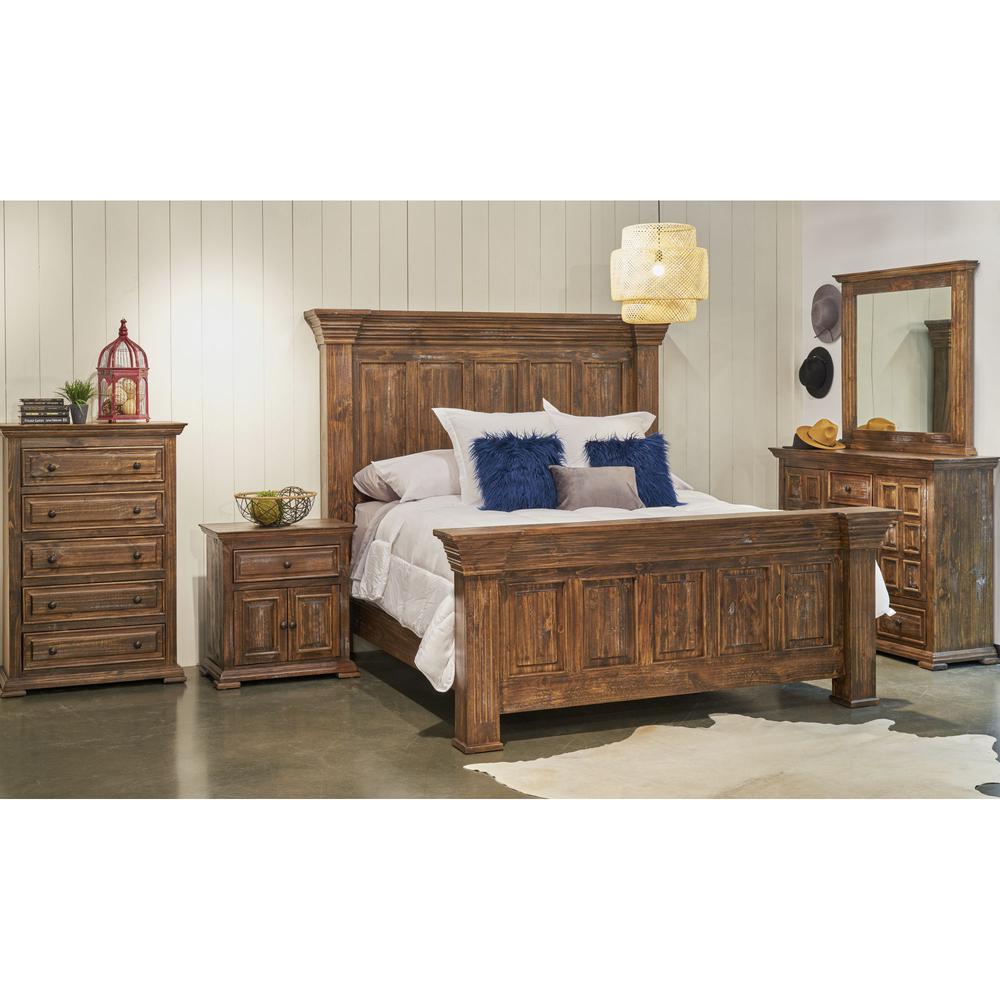 Picket House Furnishings Ruma Brown Queen Bed MBLV500DRMR. Picture 11