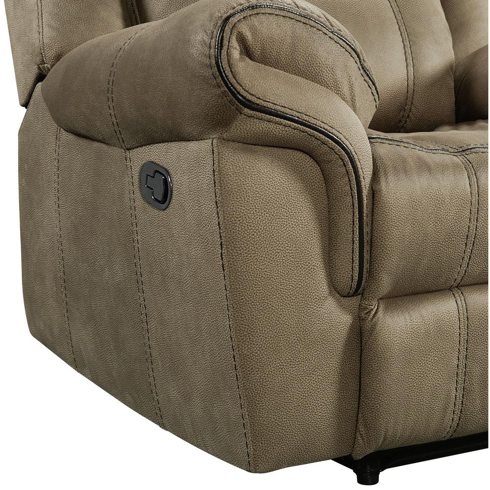 Tasso Motion Loveseat with Console in T101 Brown. Picture 10