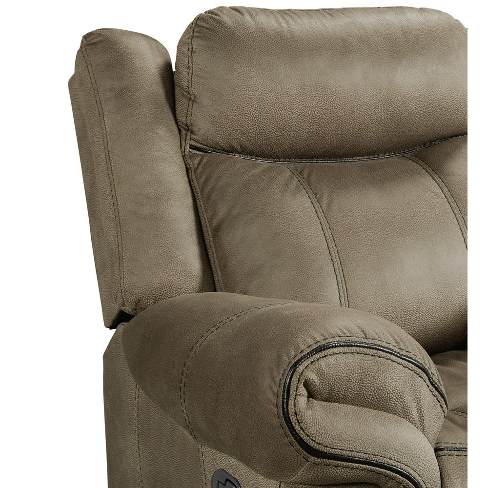 Tasso Motion Loveseat with Console in T101 Brown. Picture 7