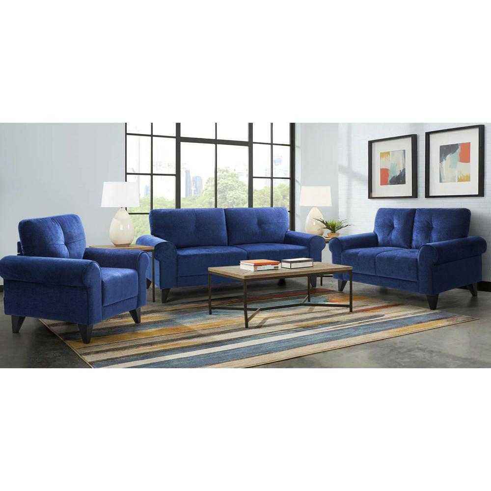 Picket House Furnishings Atticus 3PC Set in Snorkel-Sofa, Loveseat & Chair. Picture 2