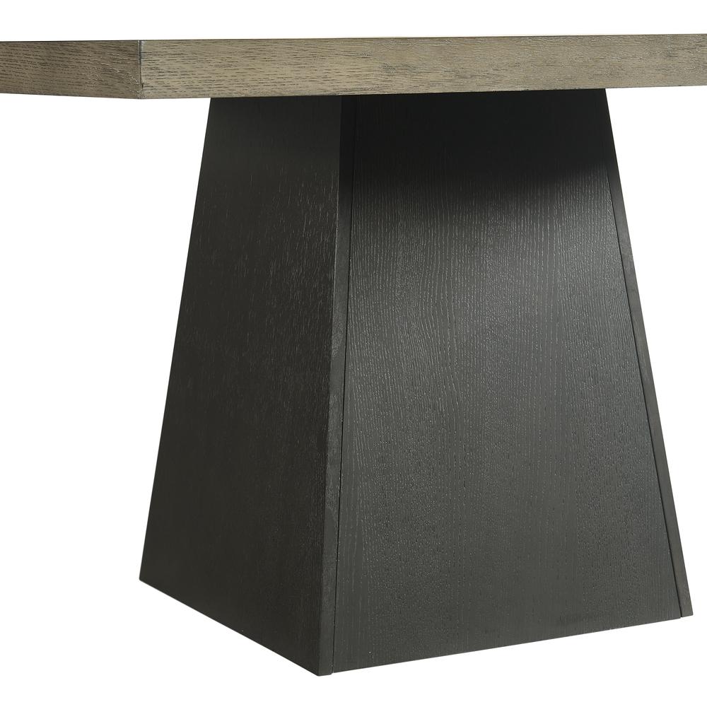Rizzo Square Dining Table in Grey and Dark Espresso. Picture 5