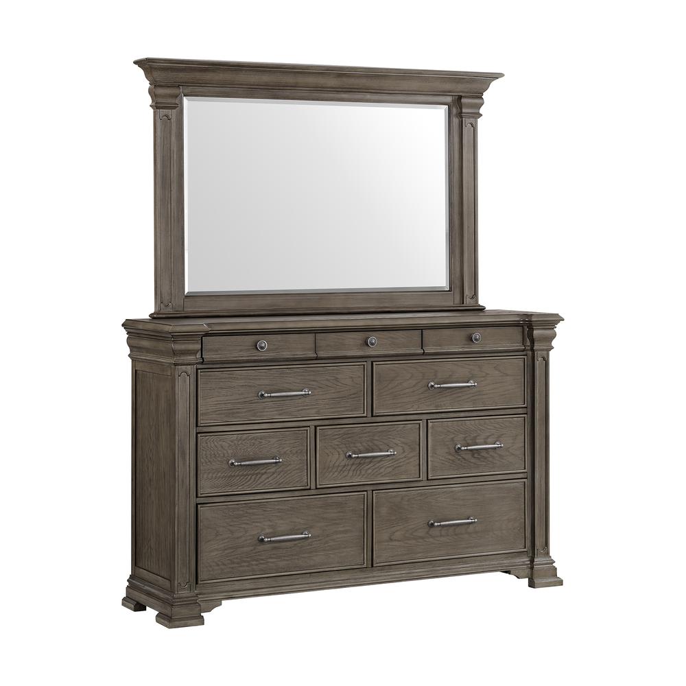 Paterson  Dresser & Mirror in Grey. Picture 1