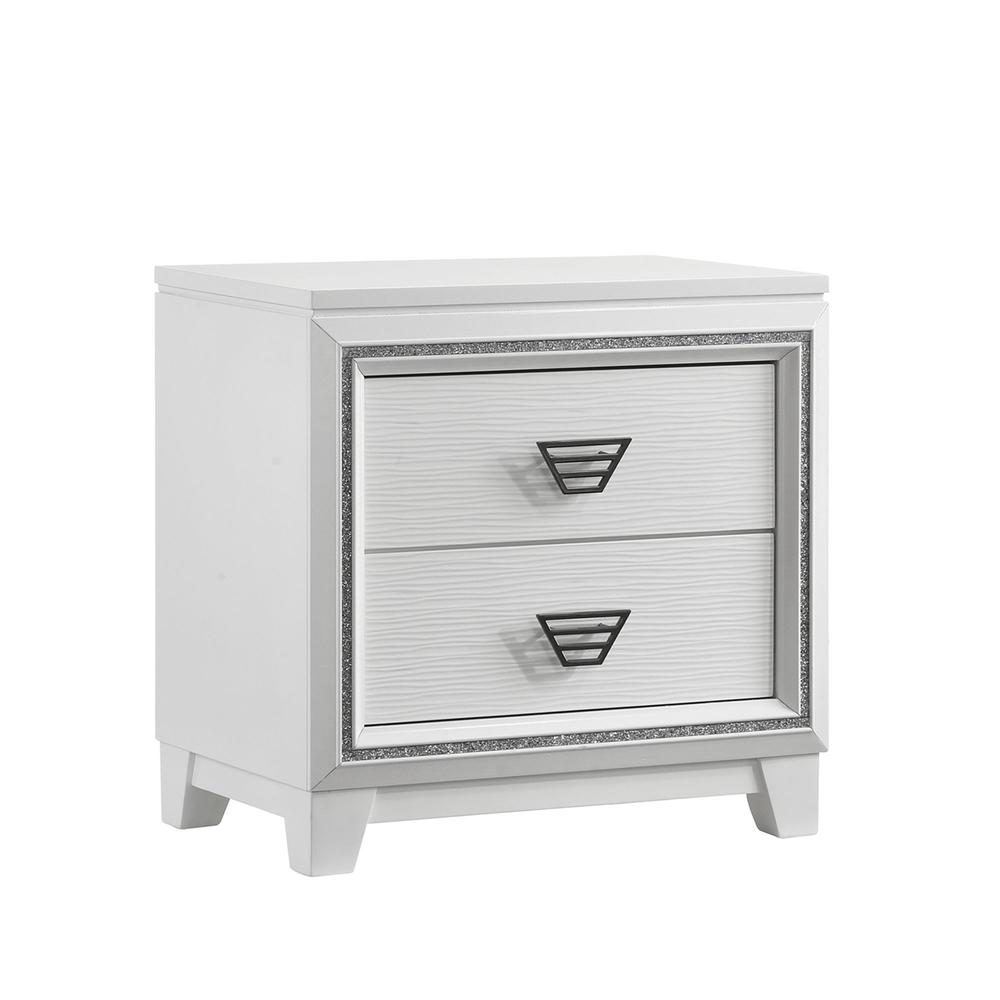 Picket House Furnishings Taunder Nightstand in White. Picture 1