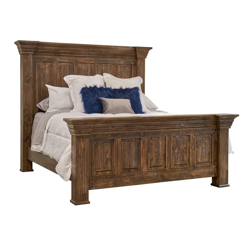 Picket House Furnishings Ruma Brown Queen Bed MBLV500QB. Picture 1