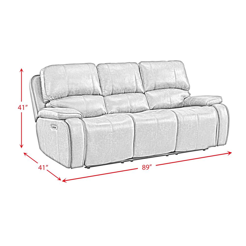 Grover Power Motion Sofa with Power Headrest in Heritage Coffee. Picture 6