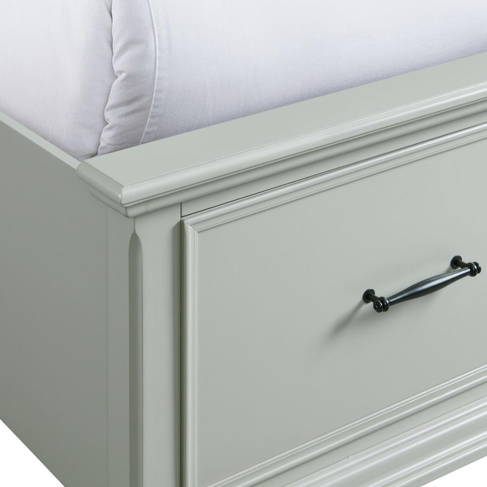Picket House Furnishings Brooks Queen Platform Storage Bed in Grey. Picture 8