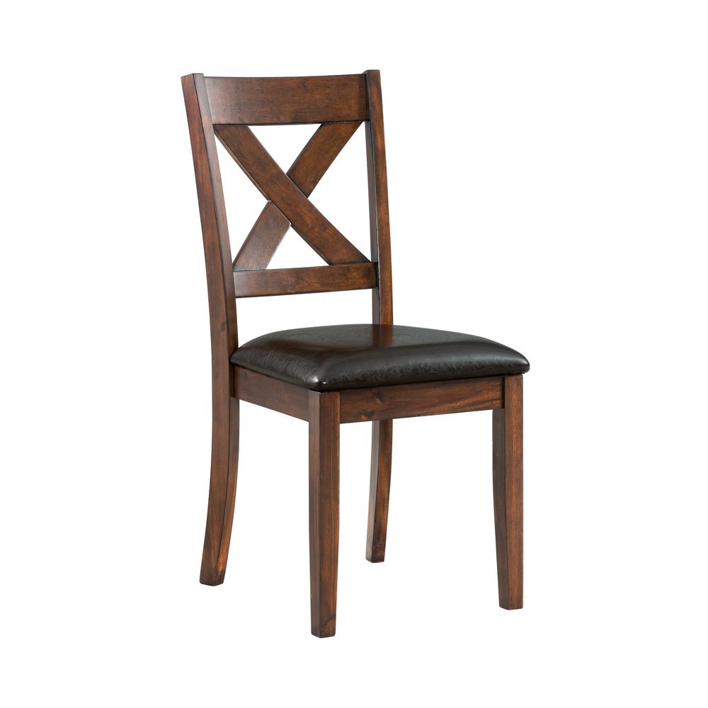 Picket House Furnishings Alexa Standard Height Side Chair Set in Cherry. Picture 4