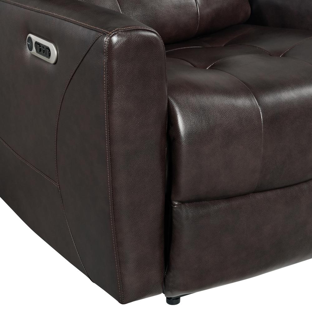 Astro Power Recliner with Power Headrest & USB in Jazz Brown (Top Grain/PVC). Picture 9