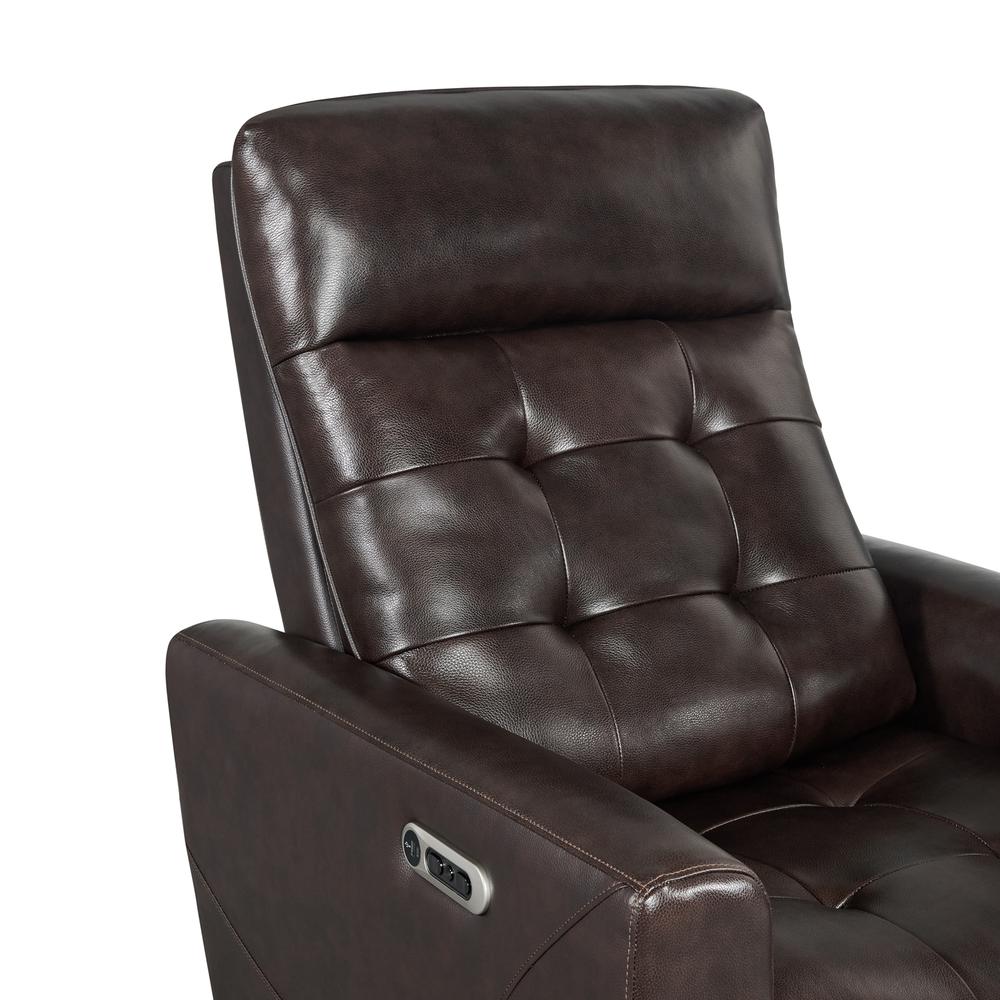 Astro Power Recliner with Power Headrest & USB in Jazz Brown (Top Grain/PVC). Picture 7