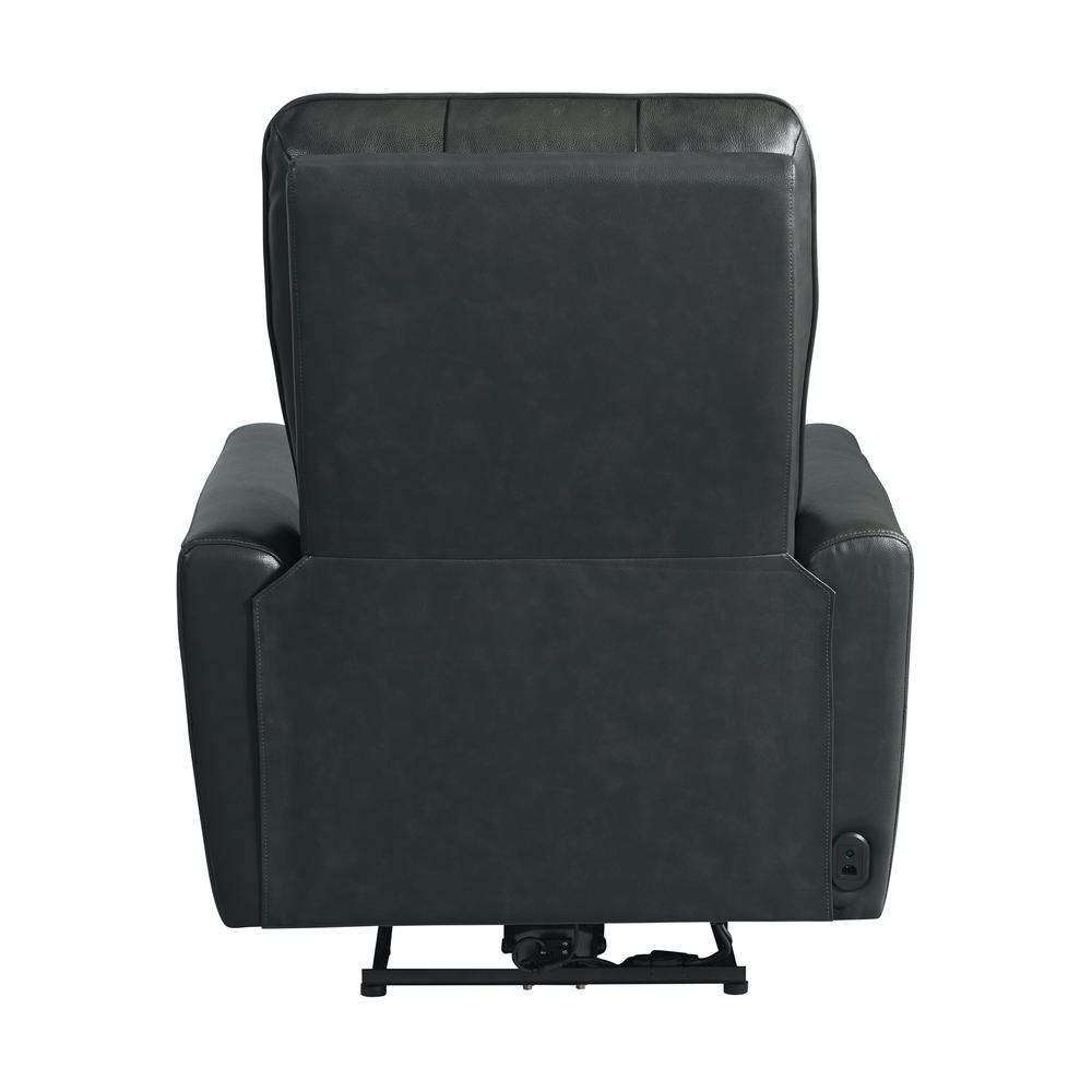 Astro Power Recliner with Power Headrest & USB in Jazz Charcoal. Picture 5