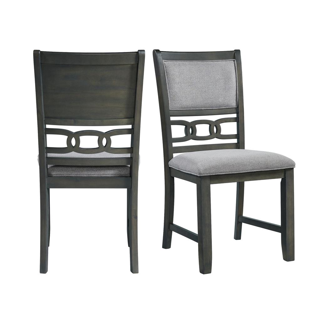 Picket House Furnishings Taylor Standard Height Side Chair Set in Gray. The main picture.