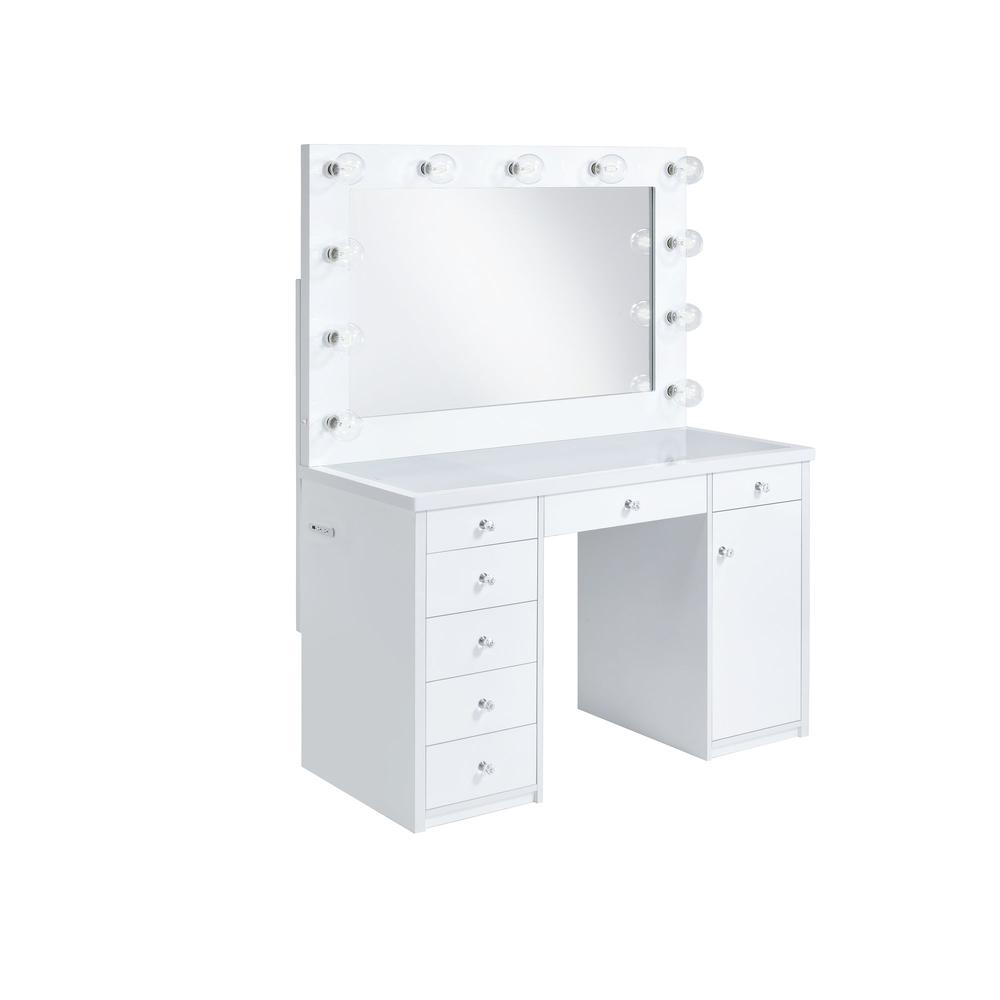 Picket House Furnishings Adeline 2Pc Vanity Set in White. Picture 2