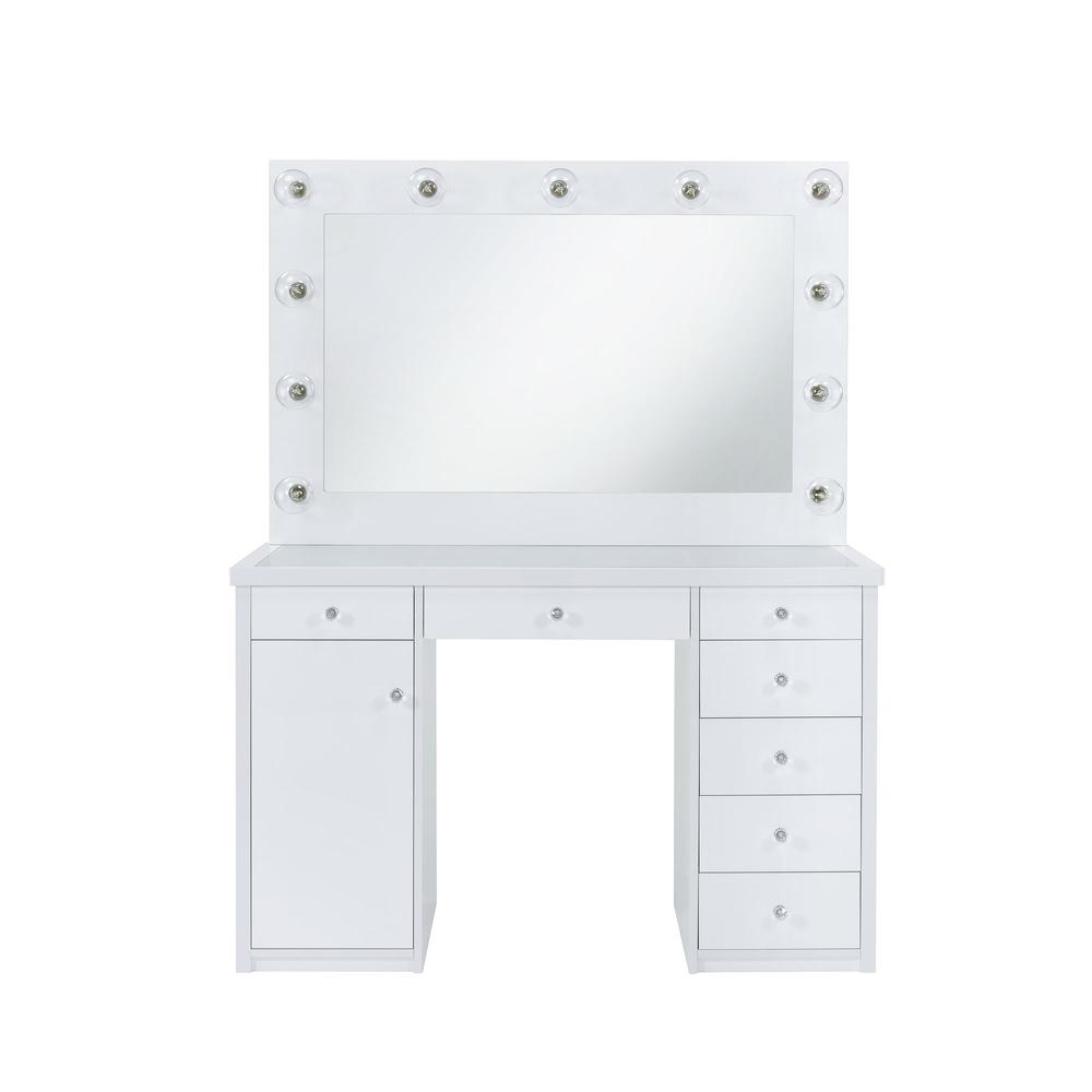 Picket House Furnishings Adeline 2Pc Vanity Set in White. Picture 3