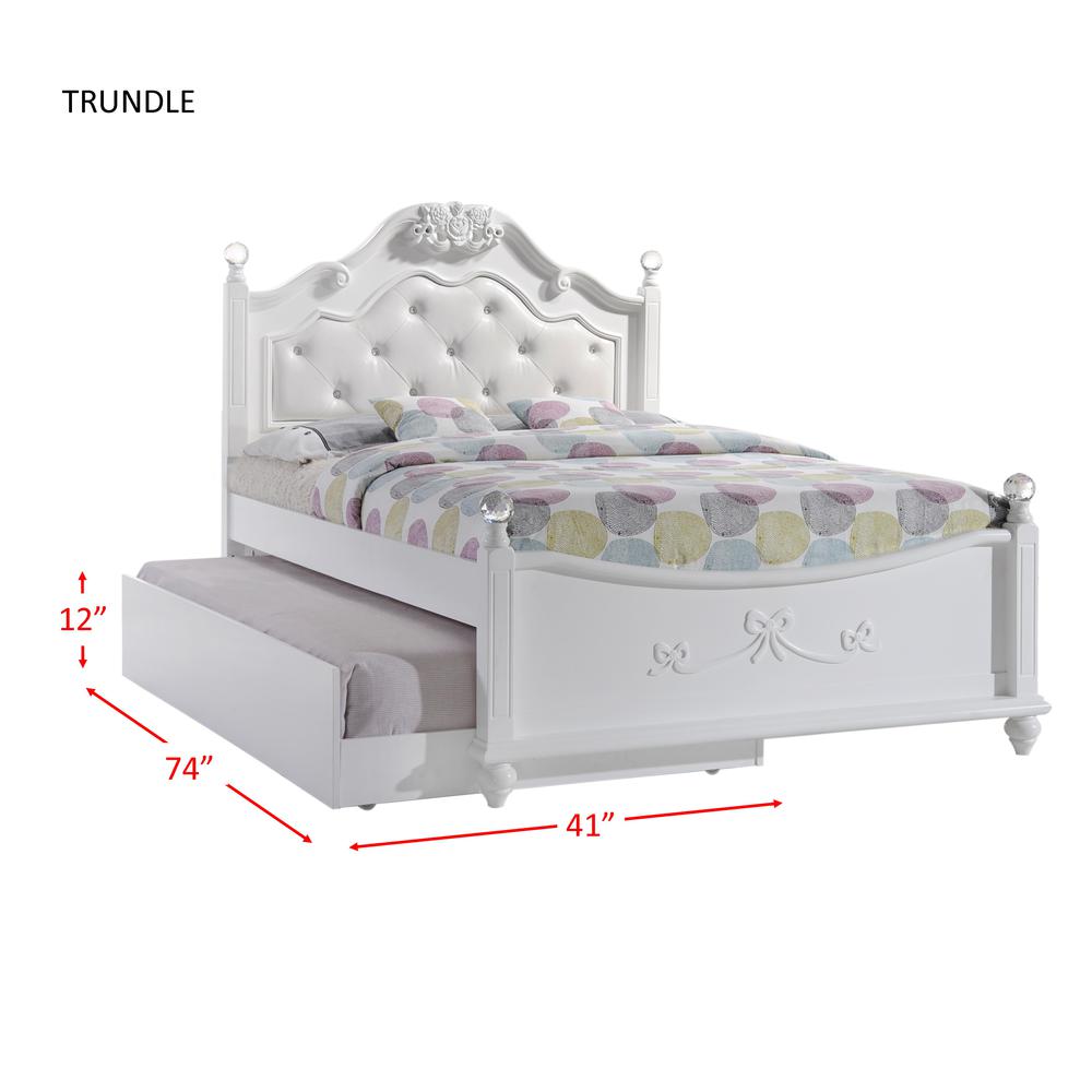 Annie Full Platform 5PC Bedroom Set w/ Storage Trundle. Picture 5