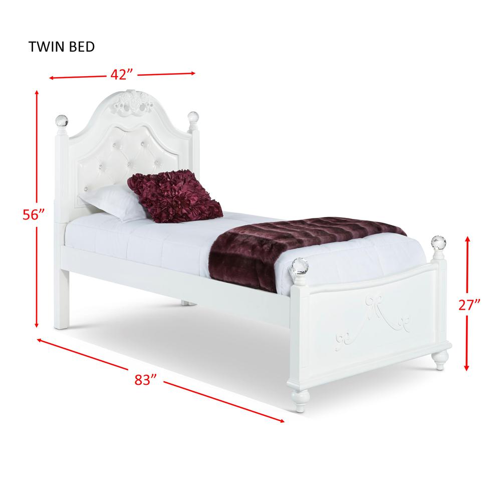 Annie Twin Platform 4PC Bedroom Set w/ Storage Trundle. Picture 3