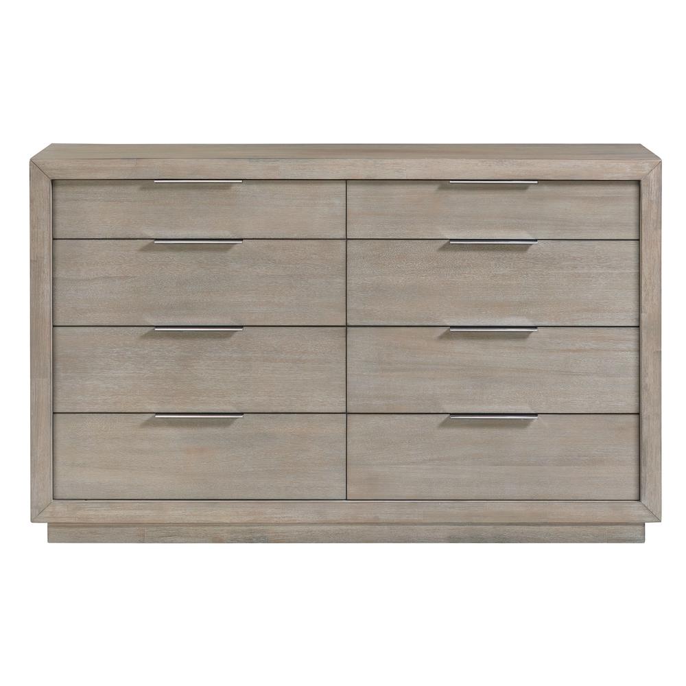 Cadia 8-Drawer Dresser in Grey. Picture 2