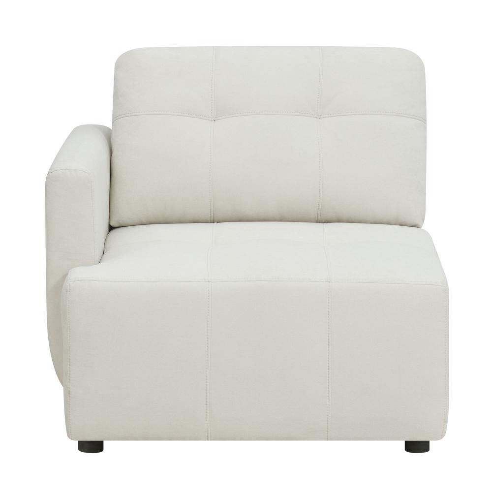 Picket House Furnishings Gianni Modular Left Hand Facing Chair with Pillow in Natural. Picture 4