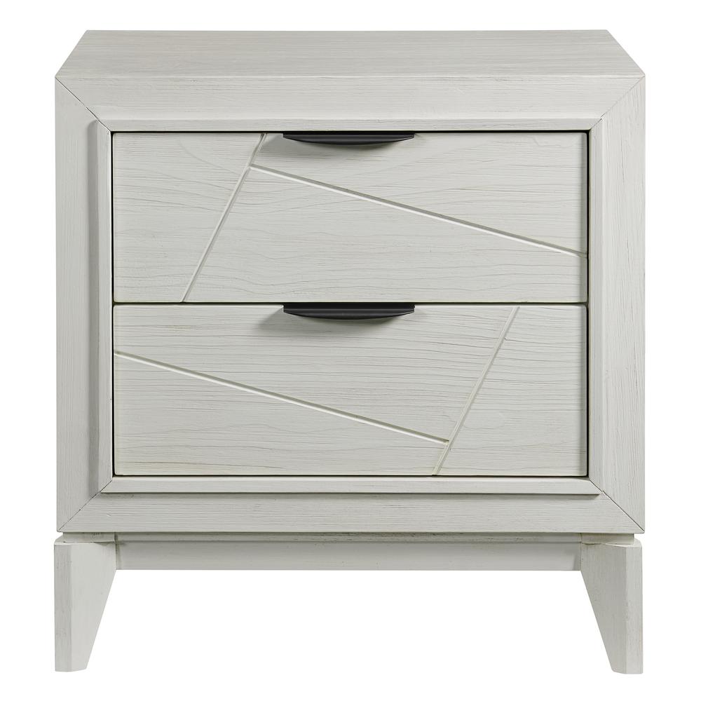 Parell Nightstand w/ USB in White. Picture 2