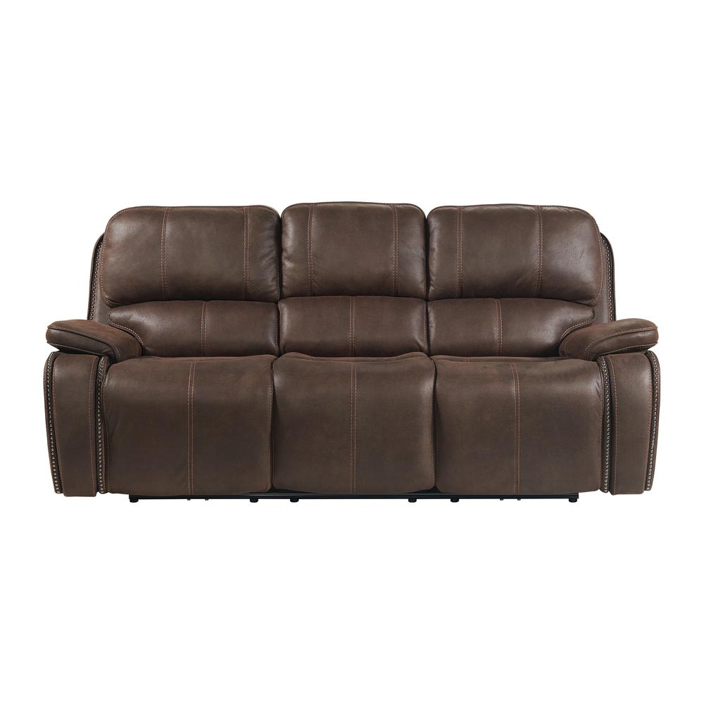 Grover Power Motion Sofa with Power Headrest in Heritage Coffee. Picture 2