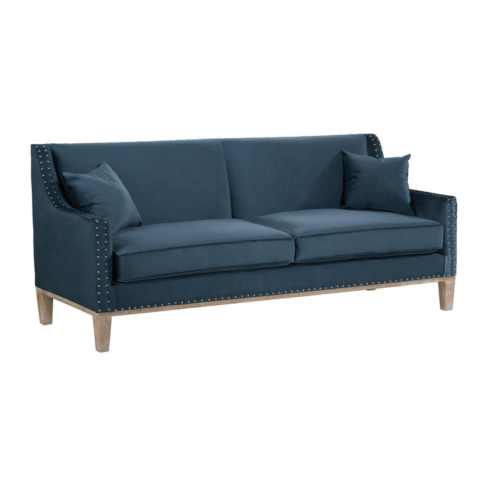 Picket House Furnishings Aster Sofa in Navy. The main picture.